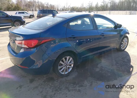 2015 Hyundai Elantra Se z USA, uszkodzony, nr VIN KMHDH4AE0FU330715